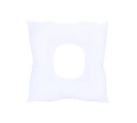 SILENRADAWN Oreiller Coussin Carré et Lit de Beauté pour Table de Massage Facial Blanc en Coton Perlé Trou pour Facile pour Spa et Soins Visage