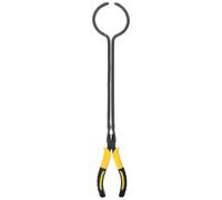 SILENRADAWN Pince à Creuset Pratique pour Fusion et Moulage de Creusets Circulaires en Fonderie en Fer et Caoutchouc Noire Grosse Ouverture pour Fusion et Moulage de Creusets Circulaires en