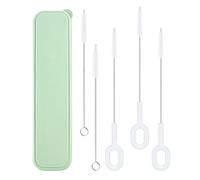 SILENRADAWN Set de Brosses de Nettoyage pour Paille et Tumbler Poils Doux et Manche Antidérapant en Pp Nettoyage