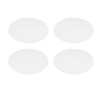 SILENRADAWN Tapis de Cuisson Vapeur en Silicone Blanc Chauffage Uniforme Lot de 10 Patin Antidérapant Accessoires Cuisine Pratiques pour Cuiseur Vapeur