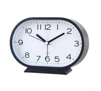 Silent Quartz Alarm Clock Large Display Student Desk(Black) | Silent quartz movement, no ticking noise, undisturbed sleep, large clear numbers, student dorm essential