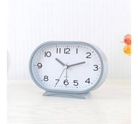 Silent Quartz Alarm Clock Large Display Student Desk(Gray) | Silent quartz movement, no ticking noise, undisturbed sleep, large clear numbers, student dorm essential