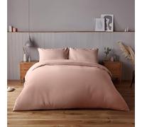 Silentnight Parure de lit Super Douce - Confortable et Confortable au Toucher délicat - Luxueuse Microfibre Facile d'entretien avec Fermeture à Boutons - Élégante et Moderne - Lit Simple - Rose
