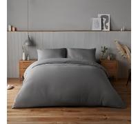 Silentnight Parure de lit Super Douce - Confortable et Confortable au Toucher délicat - Luxueuse Microfibre Facile d'entretien avec Fermeture à Boutons - Élégante et Moderne - Parure de lit Double