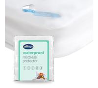 Silentnight Protège-matelas imperméable - Jupe ajustée de 30 cm de profondeur et housse douce au toucher silencieuse sans froissement - Lavable en machine et hypoallergénique - Simple 90 x 190 x 30 cm