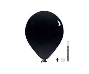 Silhouette ardoise ''Ballon'' Feutre craie inclus et kit velcro pour accrochage mural 30x50cm Securit
