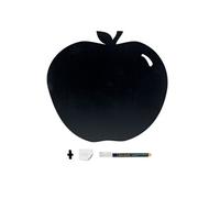 Silhouette ardoise ''Pomme'' Feutre craie inclus et kit velcro pour accrochage mural 30x50cm Securit