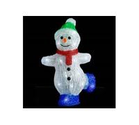 vidaXL Bonhomme de neige Noël LED 30 cm