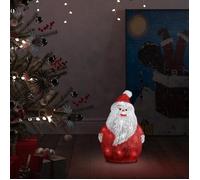 Silhouette de Père Noël LED - vidaXL - 28 cm - Rouge - Acrylique résistant - 25 LED - 8 modes d'éclairage