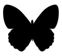 Ardoise murale SILHOUETTE 'Papillon'