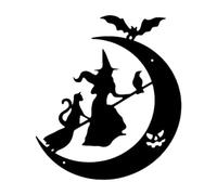 Silhouette Sorcière Halloween Décoration à Suspendre Halloween sorcière