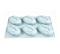 Silicone Baking Mold - 6-Cavity Easy Release Nonstick | Coffee Bean Mold | For French Mousse Chiffon Cake Chocolate Pastries, Funny Silicone Baking Pan For Cake Cupcake Cookie DIY, Food Grad