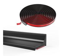 Silicone barre de seuil douche, joint pour douche, rebord douche italienne, barriere de douche anti débordement, Adatto per bagni, docce e cucine (Noir, 105CM)