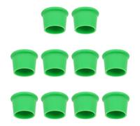 Silicone Bouchon de Bouteille de Vin Vert 10 Pièces | Silicone Alimentaire, Rinçage Facile, S’adapte à Divers Goulots, pour Huile, Verre et Usage en Fête