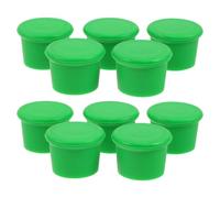 Silicone Bouchons de Vin Étanches Alimentaire 10 Pièces Vert | Matériau Silicone Alimentaire, Conserve la Fraîcheur, pour Dégustations et Transport