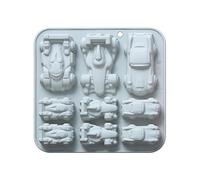 Silicone Car Mold - Easy Release 9 Cavity Casting Tray, Non Stick Vehicle Shape Former, Automotive Design Template, Reusable Crafting Creation | For Plaster Clay Epoxy Resin Soap Candle
