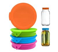 Silicone Jar Lids, Reusable Canning Covers with Leakproof Wide Mouth Design | Wide Mouth Jar Cover for Homeowners Collectors Parents Dwellers Cooking Lovers Pantry Home Apartment