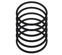 Silicone Joint D'étanchéité 16 à Bouteille Noir 6 Pièces | Bague de Remplacement, Haute Élasticité, Installation Facile, Design Sûr et Fiable, Lot pour Couvercle