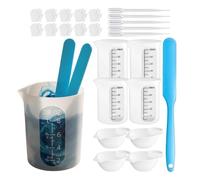 Silicone Measuring Reusable Non-Stick Easy Peel-Off | Silicone Measuring Cups Kit For Epoxy DIY Crafts Aromatherapy Home Studio Workshop