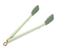 Silicone Pinces Alimentaires Résistantes à Chaleur Cuisine | Vert, Design Cartoon Patte de Chat, Prise Confortable, Boucle Suspendre, pour Salade et Pâtisseries