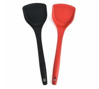 Silicone pour Turner Batterie de Cuisine Anti-Rayures Silicone pour Spatule | Résiste à la chaleur élevée, matériau sans danger pour les poêles antiadhésives, idéal pour frire et sauter