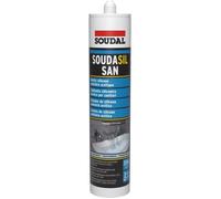 Silicone sanitaire acétique transparent - Soudasil SAN 280ml - 128791