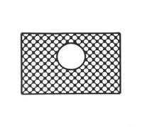 Silicone Sink Protector Mat 45x58cm Heat Resistant(A) | Withstands 500°F heat, protects sink from hot cookware, silicone, easy clean, black color