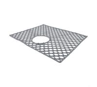 Silicone Sink Protector Mat 45x58cm Heat Resistant(C) | Withstands 500°F heat, protects sink from hot cookware, silicone, easy clean, black color