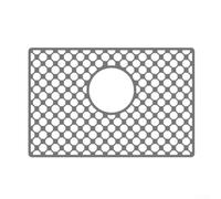 Silicone Sink Protector Mat 45x58cm Heat Resistant(E) | Withstands 500°F heat, protects sink from hot cookware, silicone, easy clean, black color