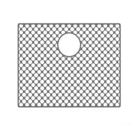 Silicone Sink Protector Mat 45x58cm Heat Resistant(F) | Withstands 500°F heat, protects sink from hot cookware, silicone, easy clean, black color