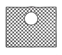 Silicone Sink Protector Mat 45x58cm Heat Resistant(G) | Withstands 500°F heat, protects sink from hot cookware, silicone, easy clean, black color
