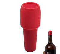 Silicone Wine Stopper, Airtight Reusable Resealer, Champagne Plug | Reusable Wine Cork for Bar Cruise, Display Tasting, Christmas Birthday, Lovers Women Men, Silicone Wine Stopper