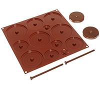 Silikomart 22.152.77.0065 C3D02 Moule pour Chocolat Forme Sapin Thème Pâques Silicone Marron
