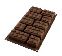 Silikomart 26.213.77.0065 Moule à chocolats Choco Block, Silicone, Marron, 30 x 17,5 x 3 cm
