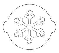 Silikomart 70.010.99.0060 Pochoir pour Gâteaux ACC067 Flocon de Neige