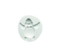 Silikomart 71.182.00.0096 Moule pour Pâte à Sucre SLK082 Canard Silicone Blanc