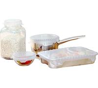 silikomart | CFF SET4B Set de couvercles en Silicone COVERFLEX, Composition set 4 couvercles transparents en Silicone alimentaire, Ø 90 - 110 - 160 - 210 mm, Made in Italy