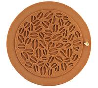 Silikomart Decor Tapis en silicone alimentaire 18 cm de diamètre x 0,2 cm de haut, décor café