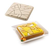 silikomart - Kit Tarte Liberty - Moule 200x200 mm 20.398.13.0065, Beige
