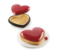 KIT TARTE MON AMOUR cercle tarte Coeur et moule en silicone SilikoMart 3Design