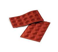 Silikomart Moule en silicone SF014 TARTELLETTA 15 cavités antiadhésif Ø50×15 mm Fabriqué en Italie