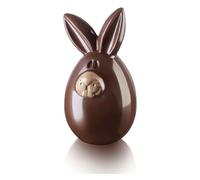 silikomart | Moule à Chocolat Thermoformé Réutilisable LUCKY BUNNY, Lot de 1 Moule à Chocolat pour Oeufs, en forme de lapin, 285 x 150 h 58 mm, Fabriqué en Italie