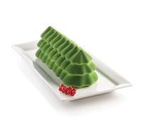 Silikomart Moule à gâteau en silicone Bûche Sapin antiadhésif Design 3D 250x89x87 mm Made in Italy