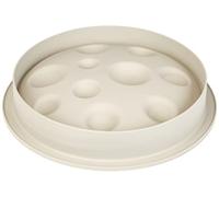 silikomart | Moule à gâteau en Silicone Modern LUNA, antiadhésif, paquet de 1 moule avec anneau de sécurité, Ø 220 h 60 mm, Volume 1,67 l, Made in Italy