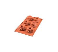 SILIKOMART Moule à Gugelhupf 6 7x3,6 cm Classic Terracotta 30.058.00.006