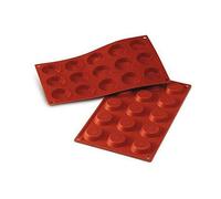 silikomart | SF013 Moule en Silicone pour TARTELLETTA Monoportions, antiadhésif, 15 cavités, Lot de 1 Moule à gâteau, Ø 45 h 10 mm, Made in Italy