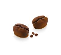 Silikomart Moule en silicone Café 110 – 8 cavités 110 ml, cutter ABS, forme grain de café