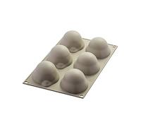 silikomart | Moule en silicone pour Monoportions LEMON DELIZIA, anti-adhérent, 6 Monoportions, Lot de 1 Moule à gâteau, Design 3D, 85 x 59 h 42 mm, Volume 636 ml, Made in Italy