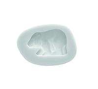 Silikomart | Moule en Silicone pour Pâte à Sucre OURS, 15 x 10 x 4 mm | Décorations Gâteau, Thème Prince