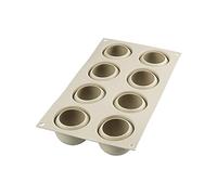 silikomart | Moule en silicone pour SWEET TRUFFLE Monoportions, antiadhésif, 8 Monoportions, Lot de 1 Moule à gâteau, Design 3D, Ø 62 h 52 mm, Volume 960 ml, Made in Italy